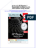 5 Steps To A 5 Ap Physics 1 Algebra Based 2023 5 Steps To A 5 Elite Student Edition Greg Jacobs Full Chapter