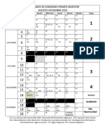 1er Sem - Calendario de Exámes Ordinarios Ago-Dic-23