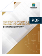 Regimento Interno e Manual de Atribuicoes Da Secretaria Do Tribunal de Justica Do Estado de Mato Grosso Do Sul Portaria No 2