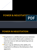 Power & Negotiation