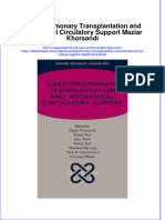 Cardiopulmonary Transplantation and Mechanical Circulatory Support Maziar Khorsandi Full Chapter
