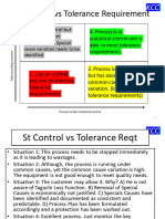 Tolerance Requirement and Statistical Control