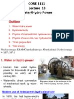 Lecture 18 Water Power