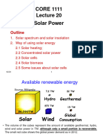 Lecture 20 - Solar power