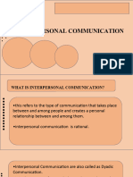 Interpersonal Communication