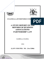 ULRC Report On Reform of Partnership Law