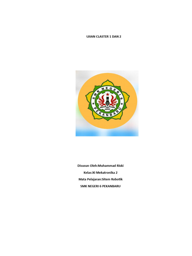 Ujian Kompetensi Sistem Robotik SMK | PDF