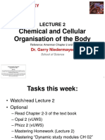 LECTURE 2 Cellular and Chemical Organisation GN - Conceptual