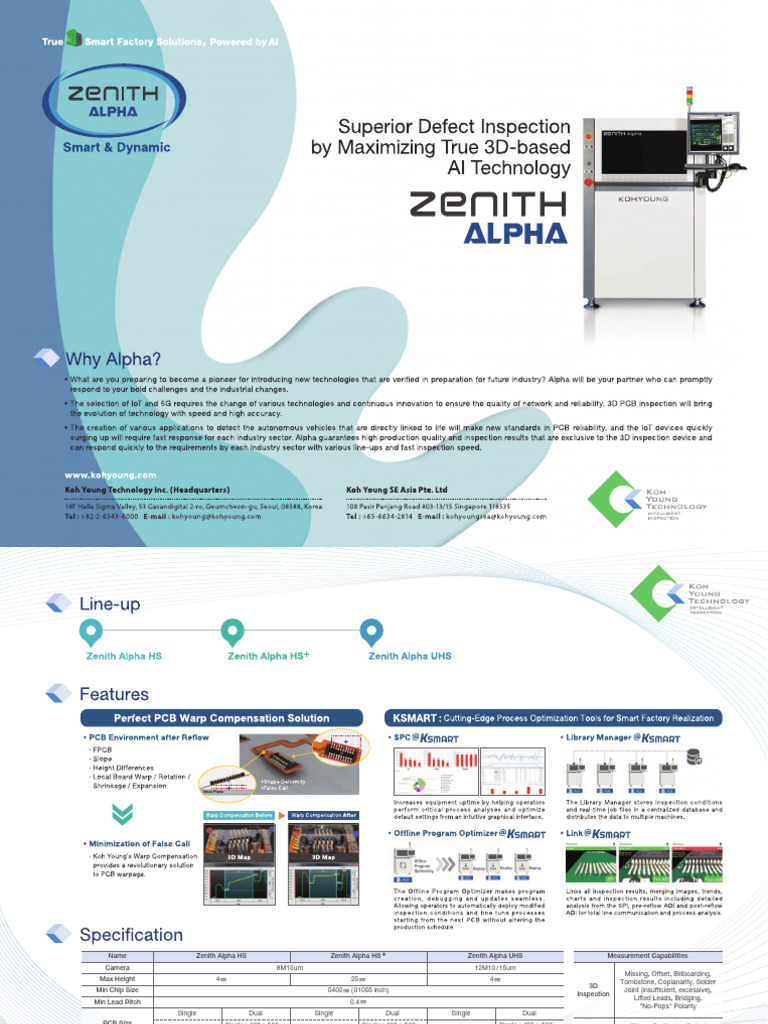 Zenith Alpha HS Camera Specifications | PDF | Electronic Engineering