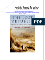 The Lost Republic Ciceros De Oratore And De Re Publica James E G Zetzel  ebook full chapter