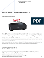 How To Reset Canon PIXMA IP2770 - ICTTechTips