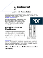 Archimedes Displacement Experiment