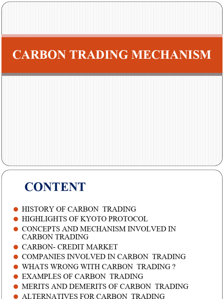 Overview of Carbon Trading Mechanisms | PDF | Clean Development ...
