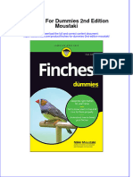 Finches For Dummies 2Nd Edition Moustaki Full Chapter