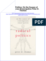 Radical Politics On The Causes Of Contemporary Emancipation Peter D Thomas full download chapter