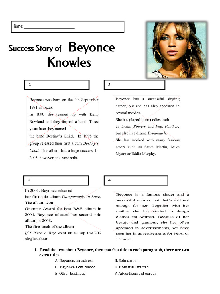 Beyonce: Career Overview and Timeline | PDF