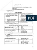 Syntax Mid-Term 2