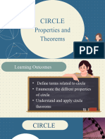 Properties of Circle and Circle Theorems