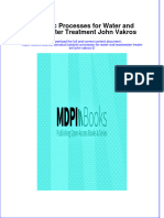 Catalytic Processes For Water and Wastewater Treatment John Vakros 2 Full Chapter