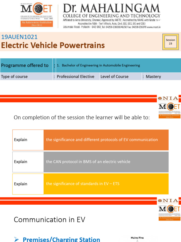 EV Communication Protocols Overview | PDF | Electric Vehicle ...