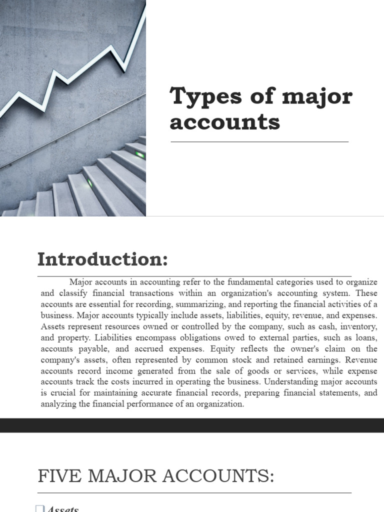Lesson 8-Types of Major Accounts | PDF | Equity (Finance) | Bonds (Finance)
