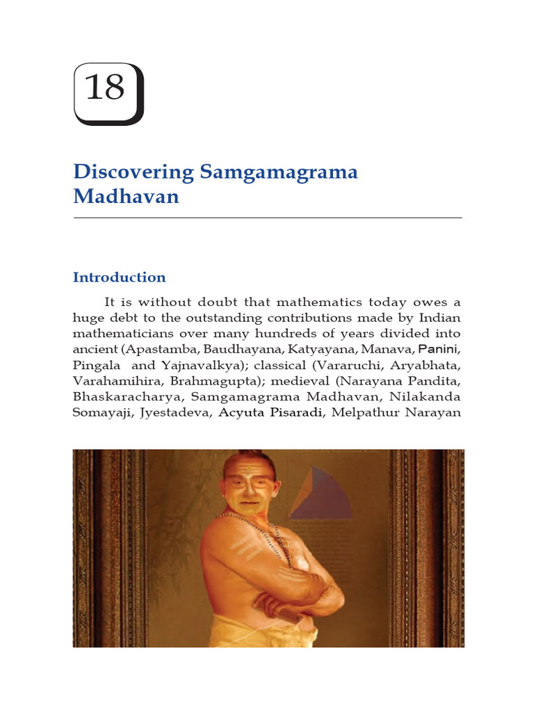 Discovering samgamagrama pdf infinity numbers