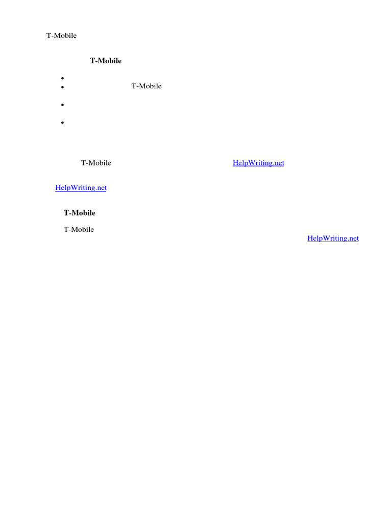 T-Mobile Business Plans Overview | PDF | T Mobile Us | Ios