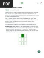 Layouts in Android UI Design