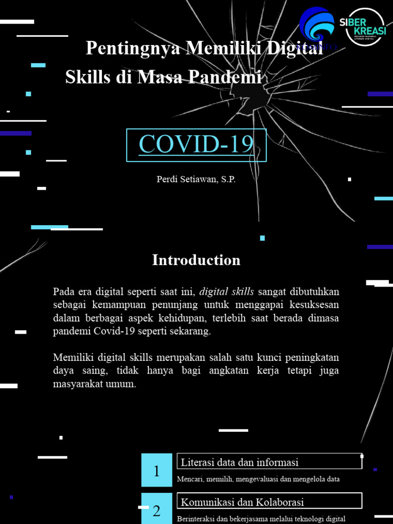 Pentingnya Menguasai Digital Skills Dimasa Pandemi Covid-19 | PDF