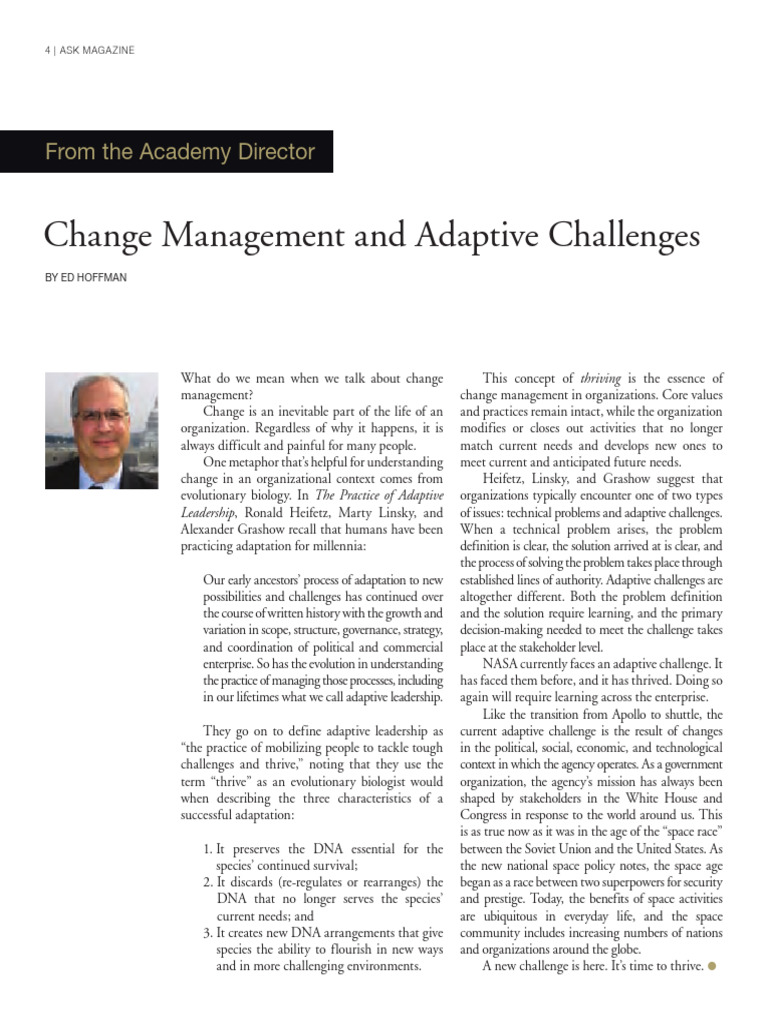 Change Management in Organizations | PDF | Adaptation | Change Management