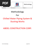 ABDEL CONSTRUCTION CORP. CHILLED WATER SYSTEM INSTALLATION Methodology