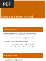 5 Newton & Secant Method