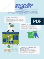 Mavi Sade Geri Dönüşüm Infografik