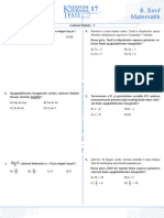 Sınıf 6. Sınıf Matematik Matematik