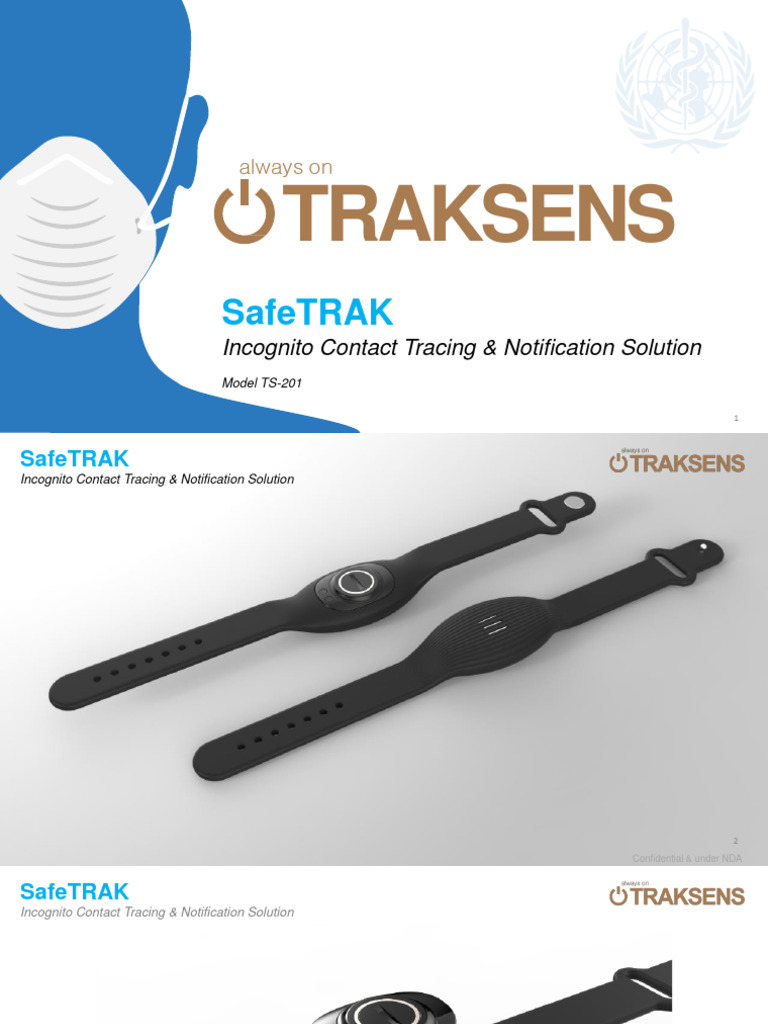 SafeTRAK Incognito Contact Tracing Solution | PDF | Smartphone | Anonymity