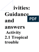 Activities: Guidance and Answers: Activity 2.1 Tropical Trouble
