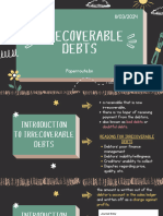 Irrecoverable Debts