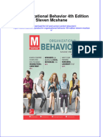 M Organizational Behavior 4Th Edition Steven Mcshane Download PDF Chapter