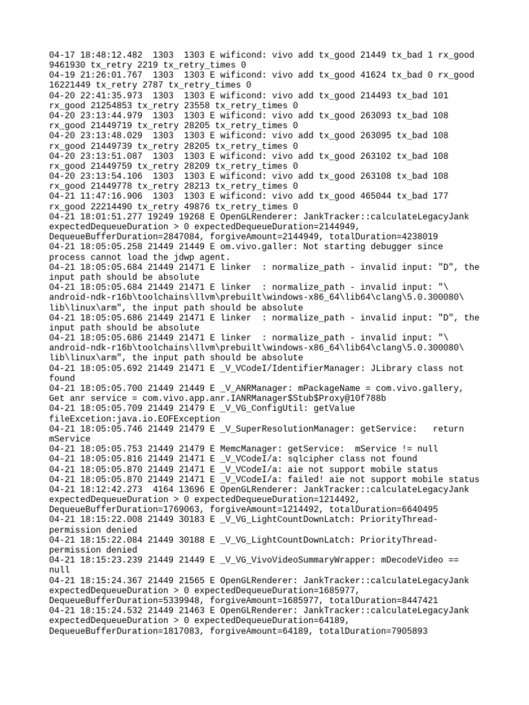 Log | PDF | Android (Operating System) | Computer Programming