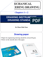 Chapters 1 + 2: Drawing Instruments Drawing Standards