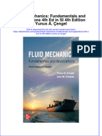 Fluid Mechanics Fundamentals and Applications 4Th Ed in Si 4Th Edition Yunus A Cengel Full Chapter