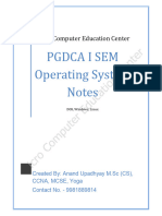 PGDCA OS Complete Notes