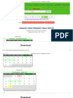 Kalender Islam Tahun 2022 M - Penanggalan Hijriyah Global