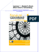 Focus On Grammar 1 Students Book A1 3Rd Edition Irene E Schoenberg Full Chapter