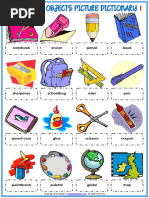 Classroom Objects - Picture Dictionary