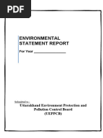 Environmental Statement Form V Template | PDF