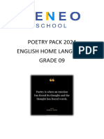 Grade 9 Poetry Pack 2024