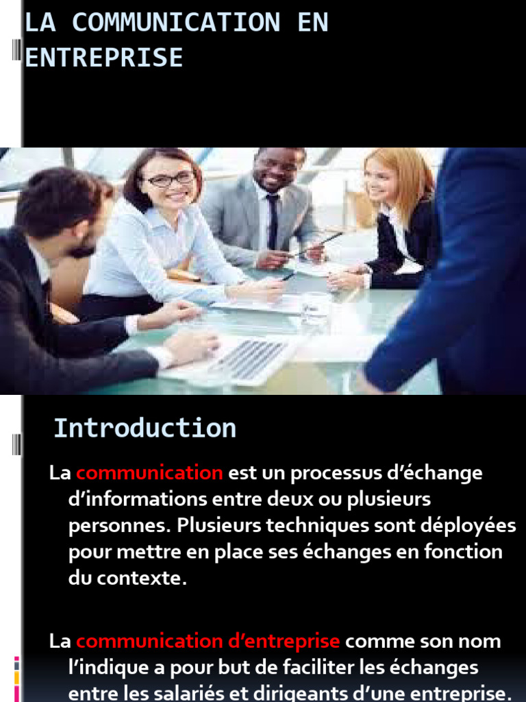 Communication efficace en entreprise | PDF | la communication | Business