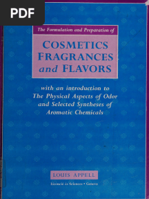 Louis Appell - The Formulation and Preparation of Cosmetics, Fragrances and Flavors-Micelle Press (1994)