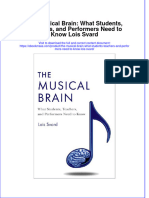 The Musical Brain What Students Teachers and Performers Need To Know Lois Svard Ebook Full Chapter